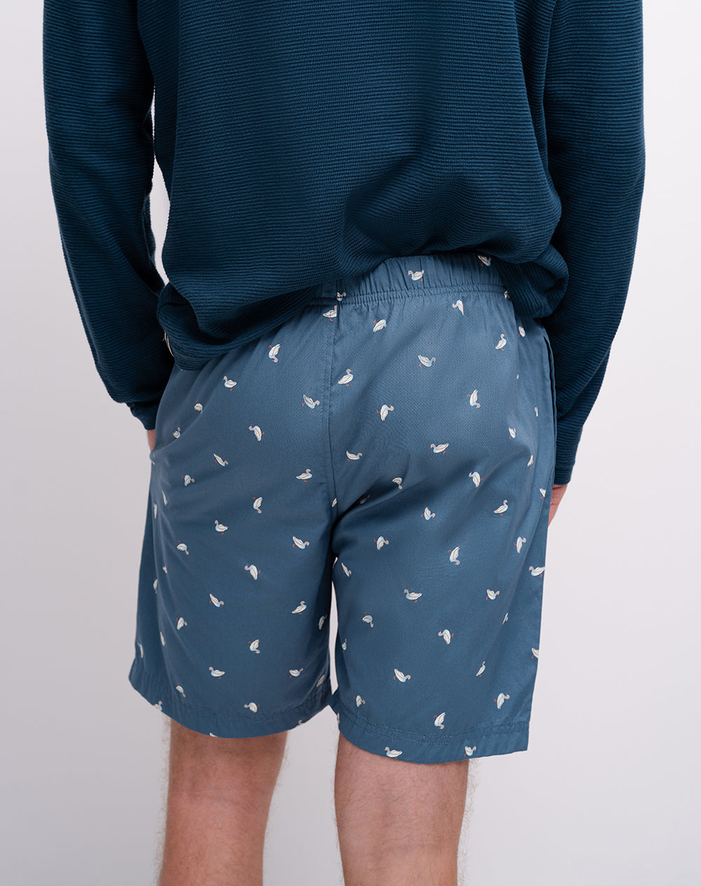 Bermuda de pijama algodón estampada hombre