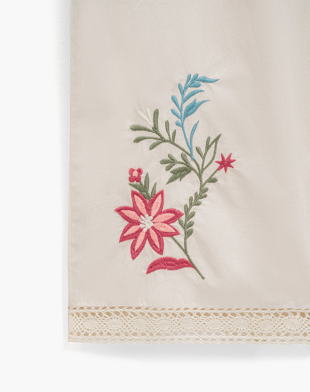 Pantalón relaxed fit tiro alto avena