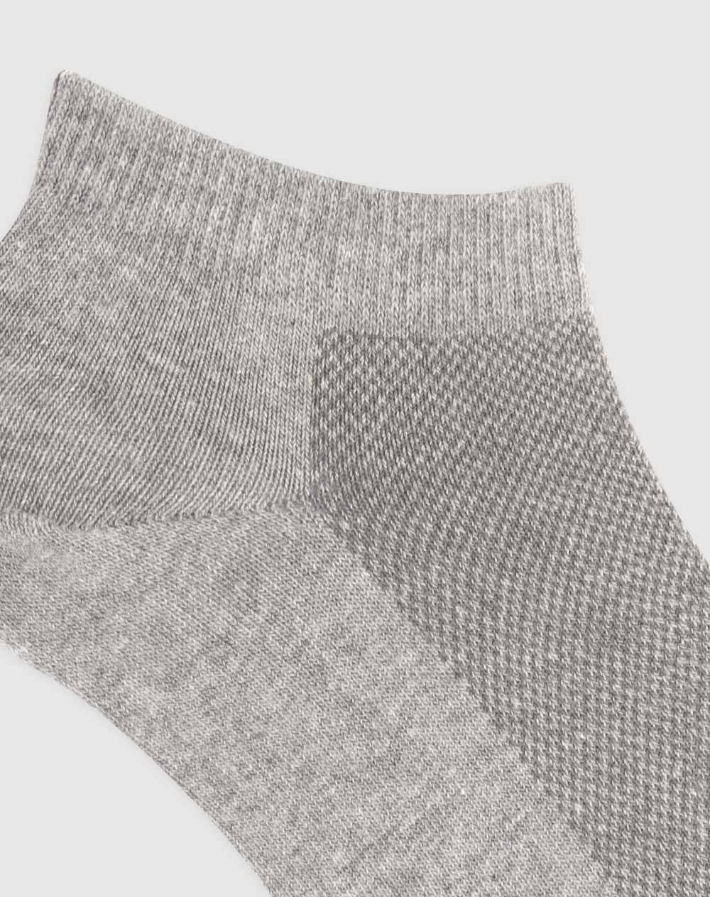 Medias para mujer tobilleras cortas en algodón pack x3unds surtidas