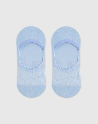 Medias para mujer baletas protección empeine azules