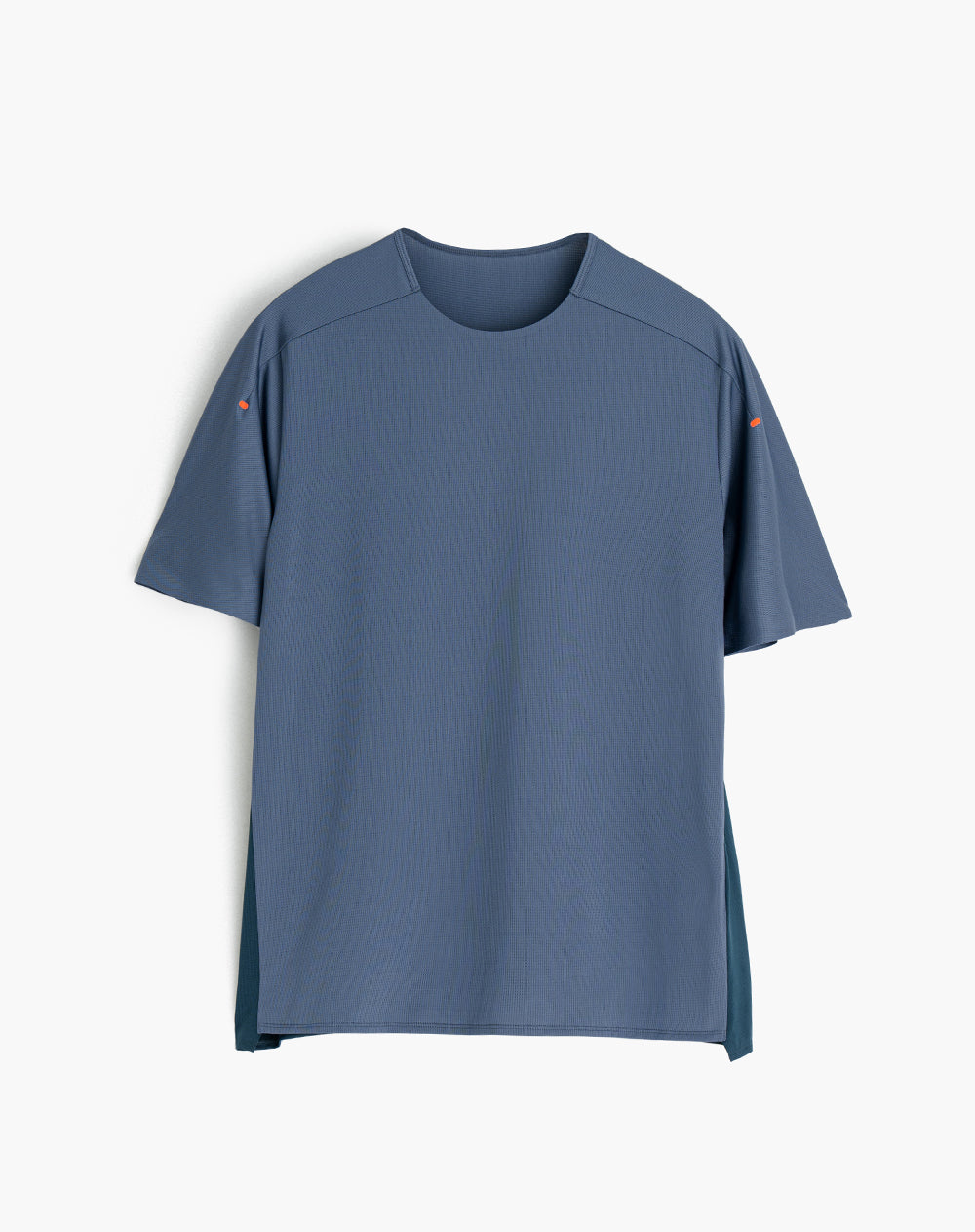 Camiseta regular fit manga corta azul bloques