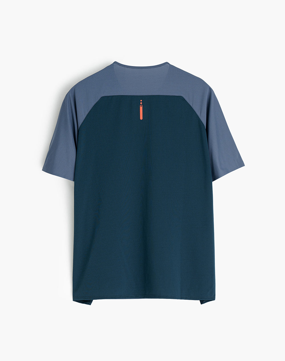 Camiseta regular fit manga corta azul bloques