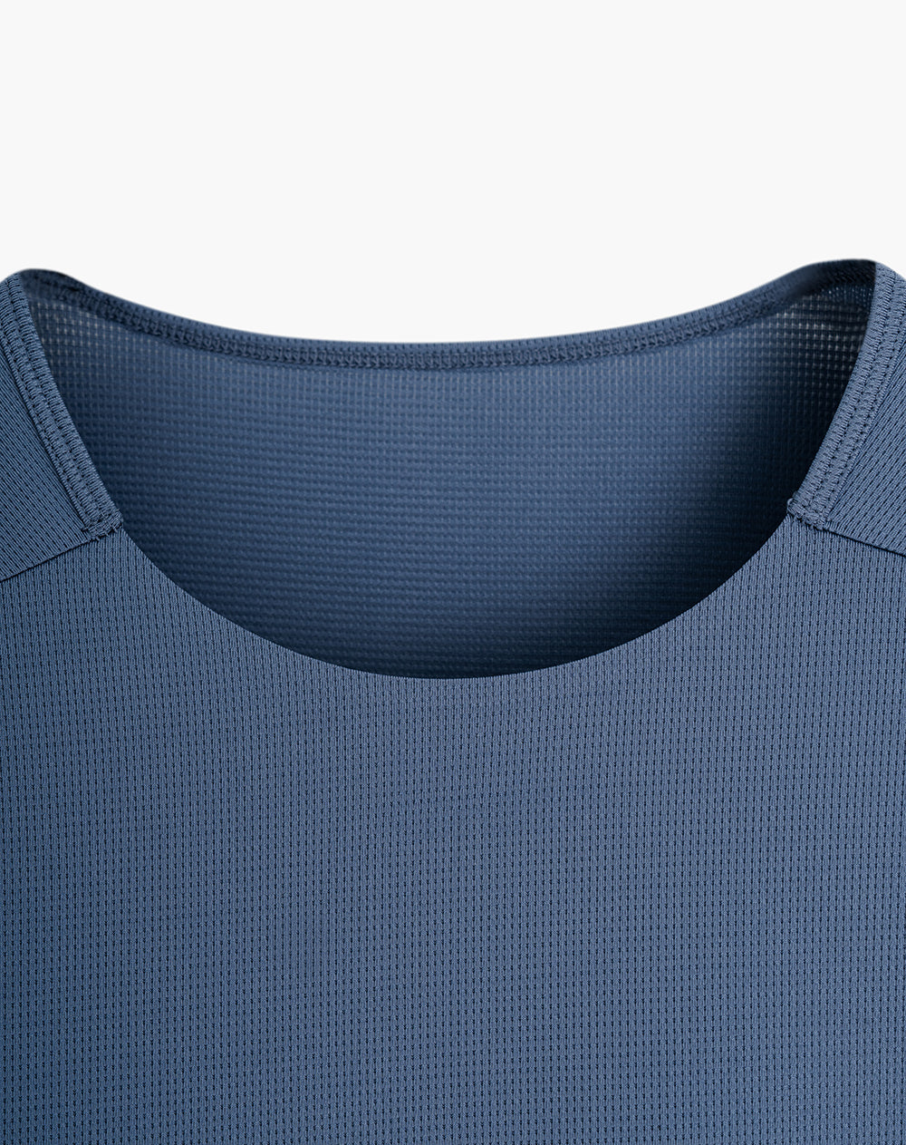 Camiseta regular fit manga corta azul bloques
