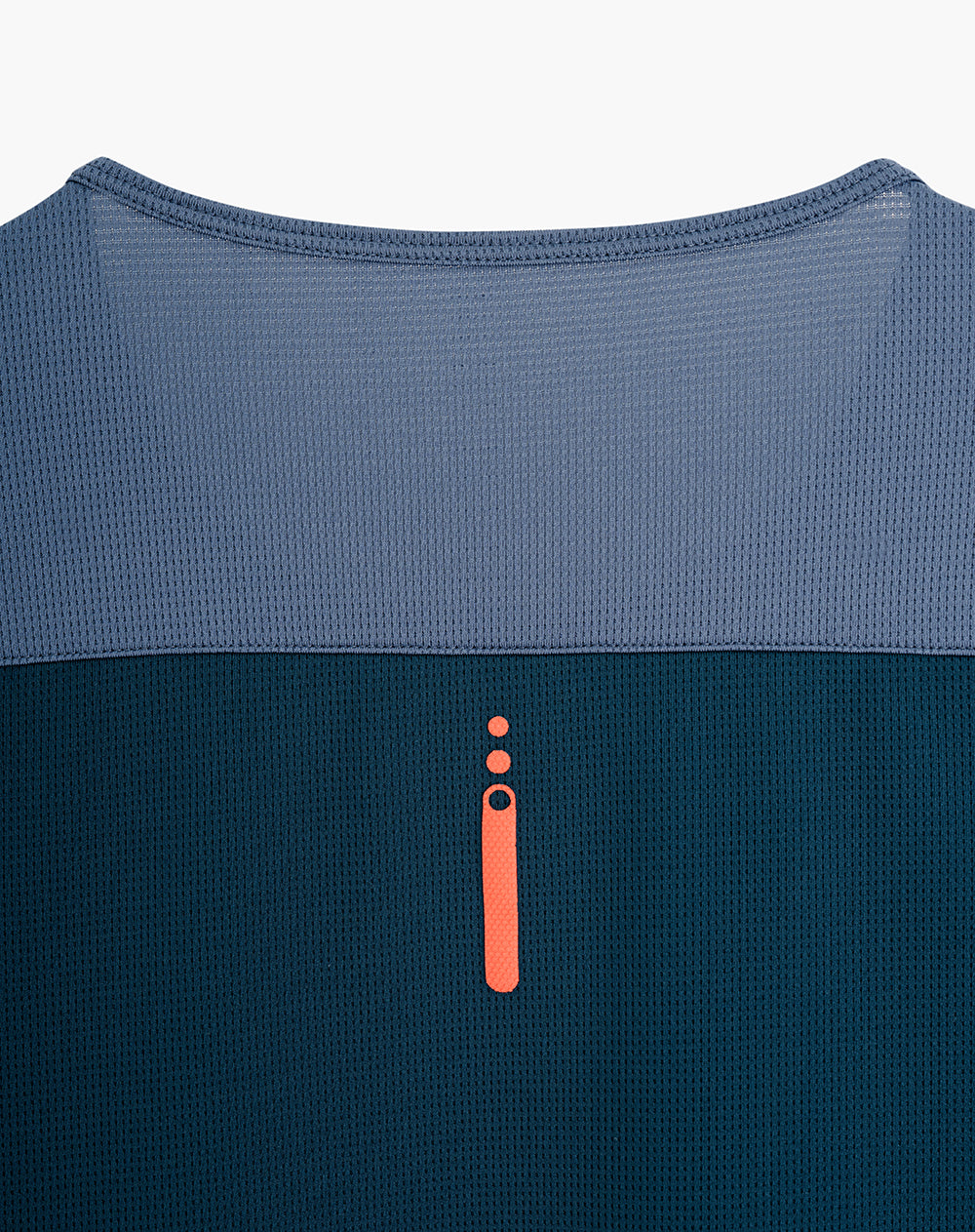 Camiseta regular fit manga corta azul bloques