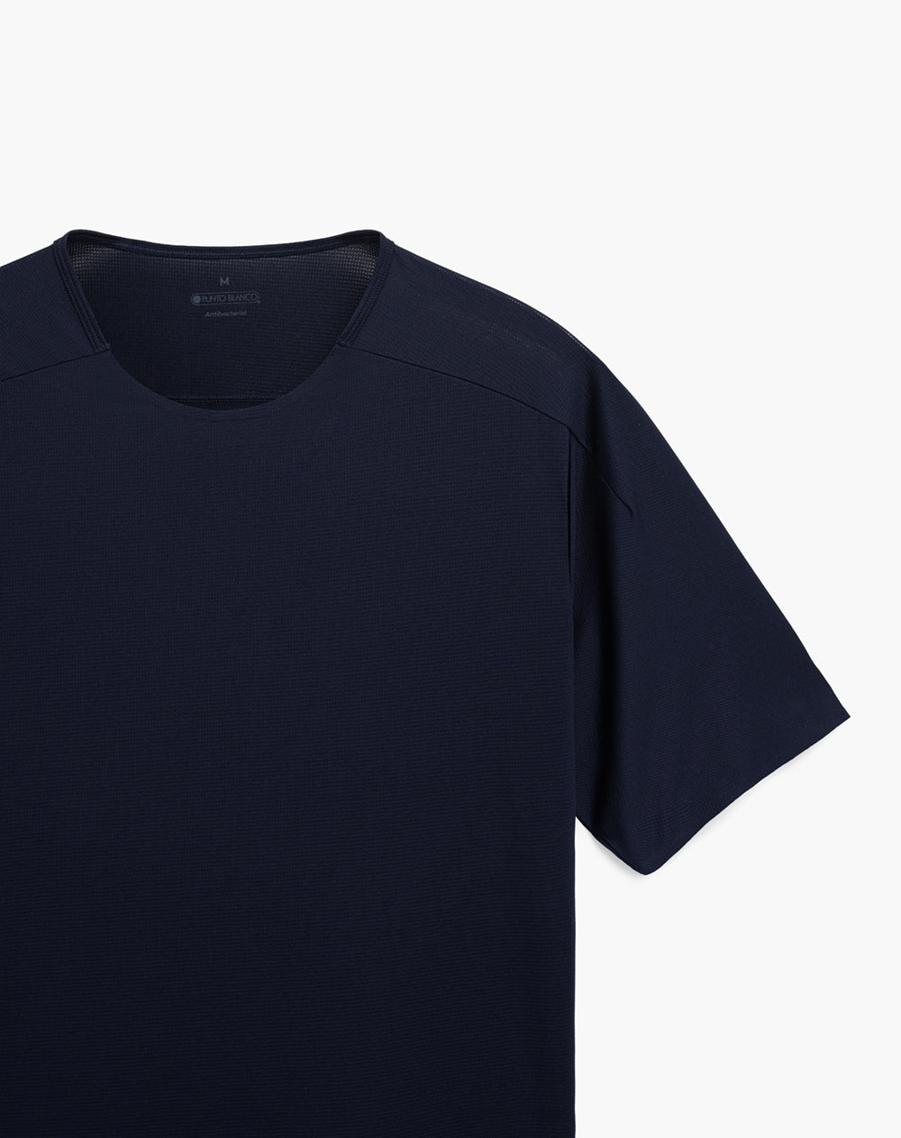Camiseta deportiva control humedad azul marino hombre