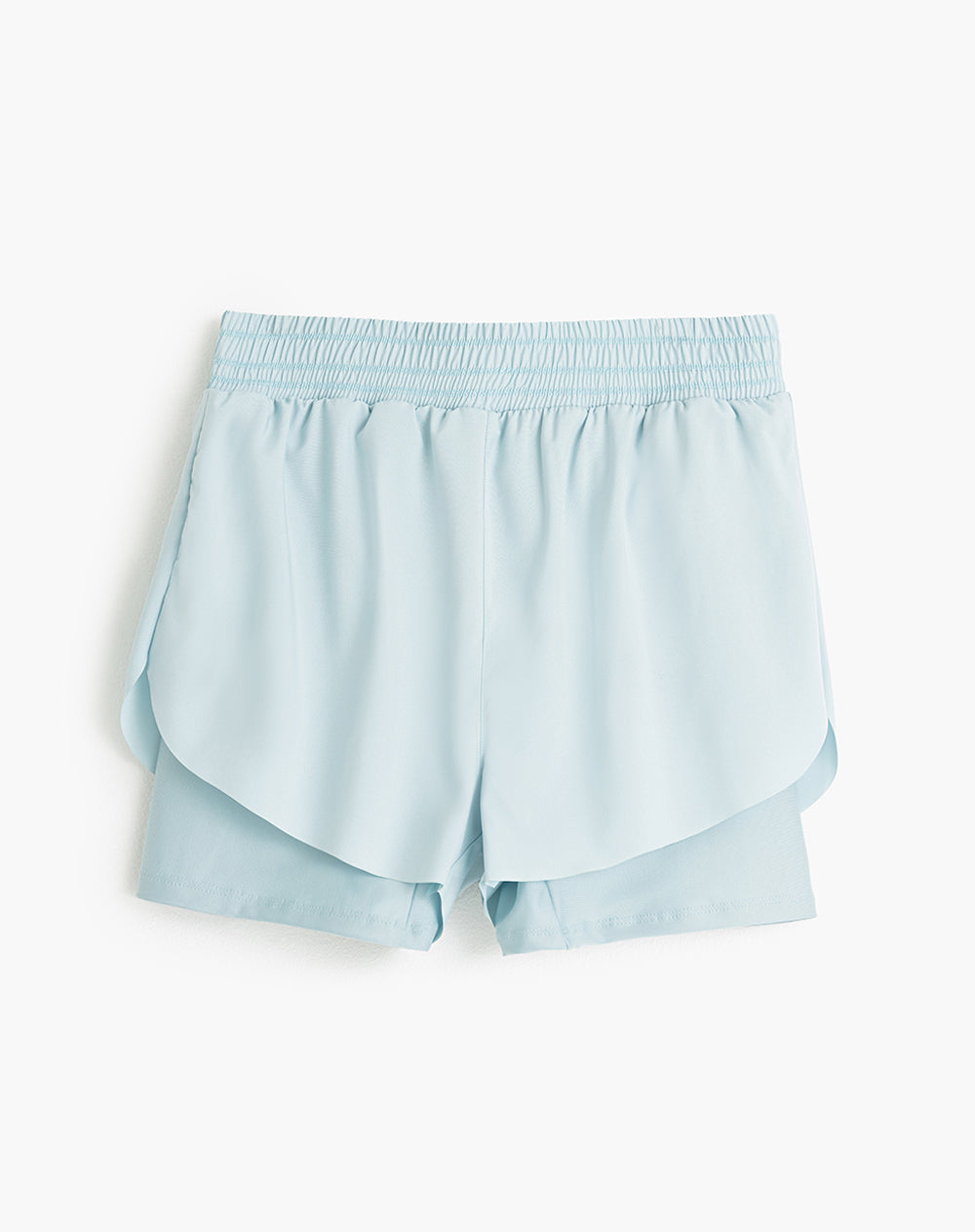 Short deportivo ciclista interno azul mujer