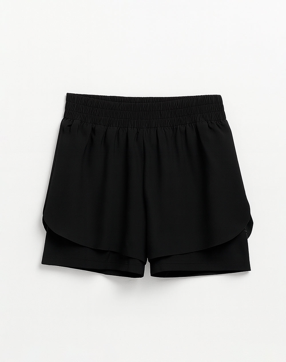 Short deportivo ciclista interno negro mujer