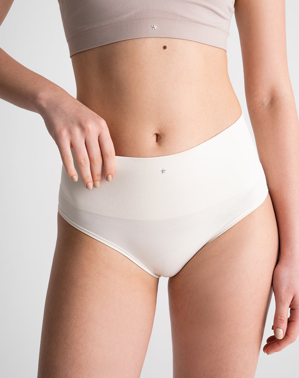 Panty clasico seamless tiro alto x2unds surtido