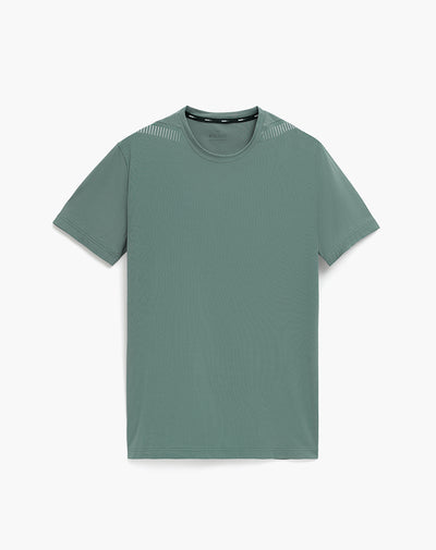 Camiseta deportiva regular manga corta gris hombre