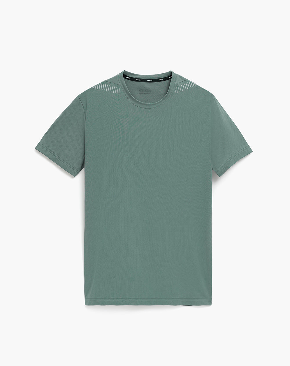Camiseta deportiva regular manga corta verde hombre