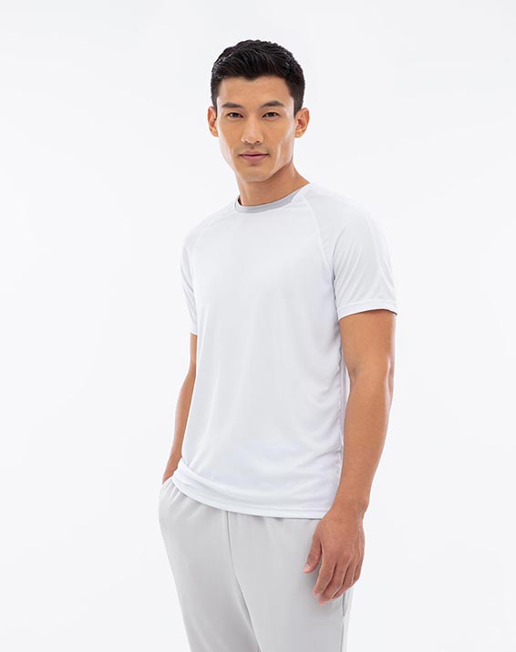 Camiseta Blanca Manga Corta Hombre