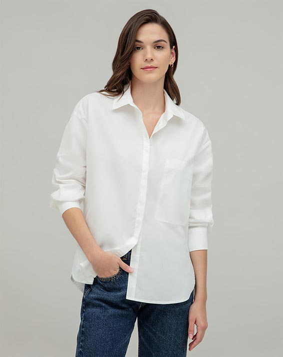Camisa | Prendas Clásicas En Punto Blanco